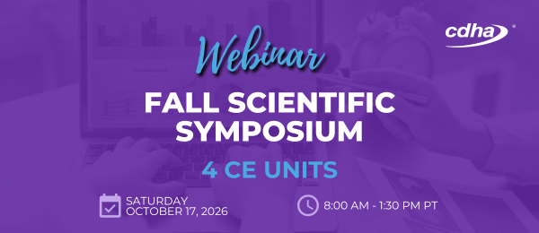 CDHA Fall Scientific Symposium
