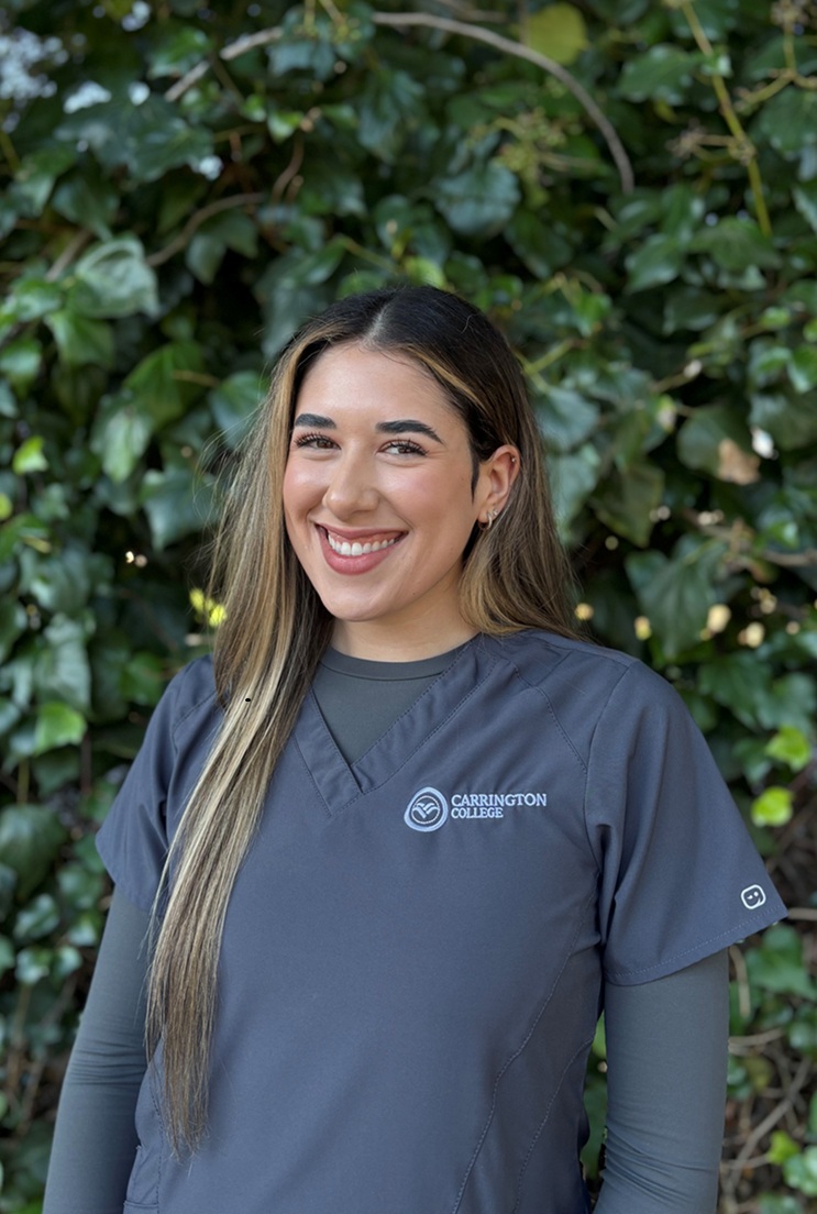 Isabella Barajas, dental hygiene student at Carrington College in Sacramento